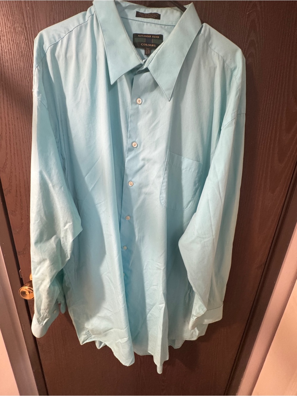 Alexander Julian Pale Blue Men's Long-Sleeve Dress Shirt